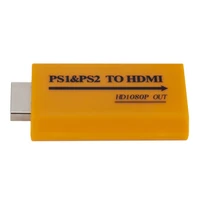 new upgrade support 1080p output ps1 ps2 to hdmi with 3 5mm audio video converte for ps1 ps2 player to hdmi adapter for hdtv