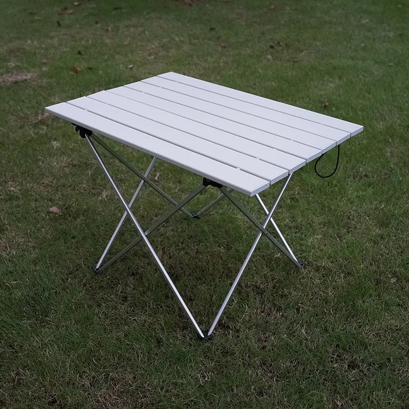 High Strength Aluminum Alloy Portable Ultralight Folding Camping Table Foldable Outdoor Dinner Desk For Family Party Picnic BBQ