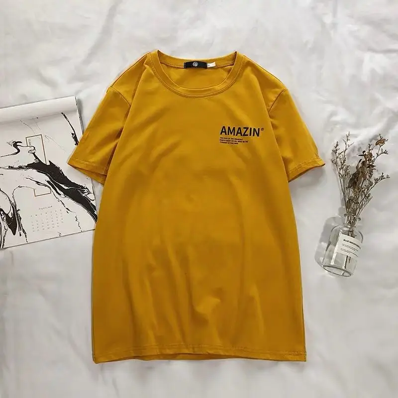 Повседневное хлопковая футболка|Футболки| |