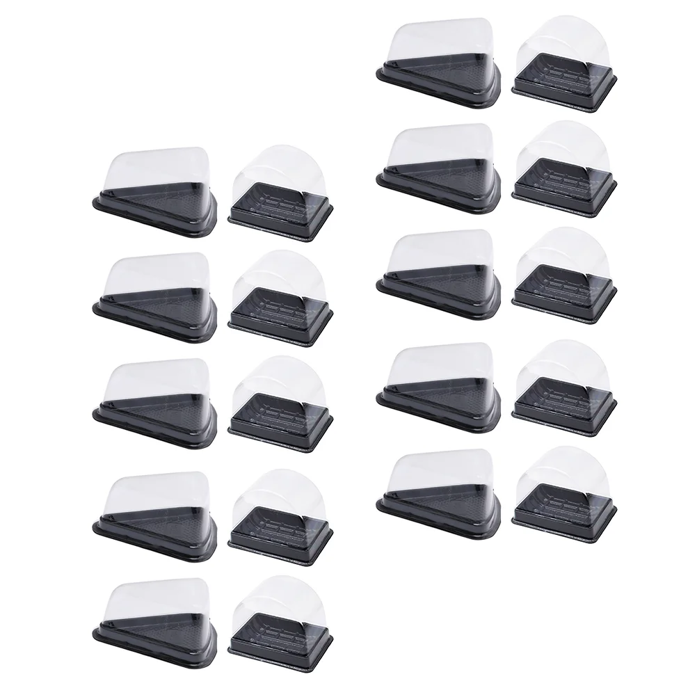 

100Pcs Food Storage Boxes Fruit Decorative Boxes Cake Packaging Boxes (Black)