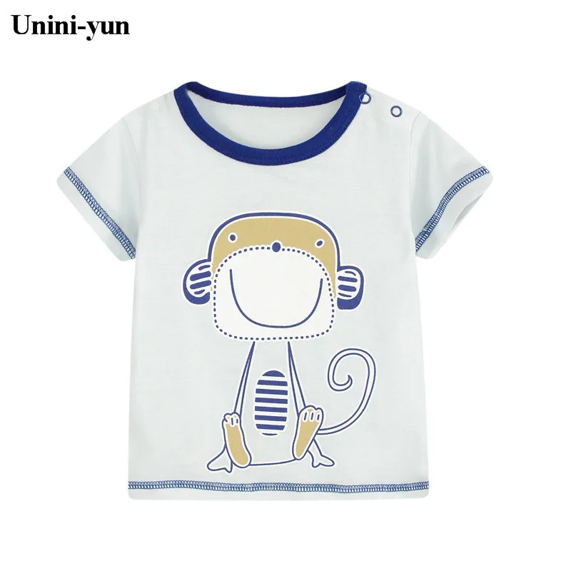 Футболка для маленьких мальчиков детская одежда брендовая летняя 2018 рубашка с