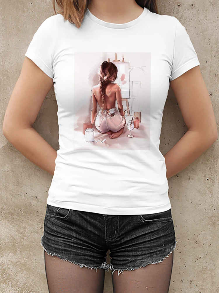 

Vk Blogger Sexy T-Shirts Women T Shirts Hipster Clothes Family Look Casual Short Sleeve Fashion European Riverdale Free Shipping