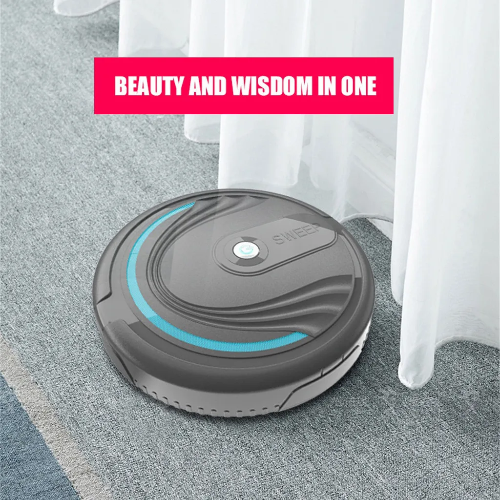 Full Automatic Mini Vacuuming Low noise Robot Household Appliances Charging Sweeper Smart electrostatic cleaning home Tool | Дом и сад