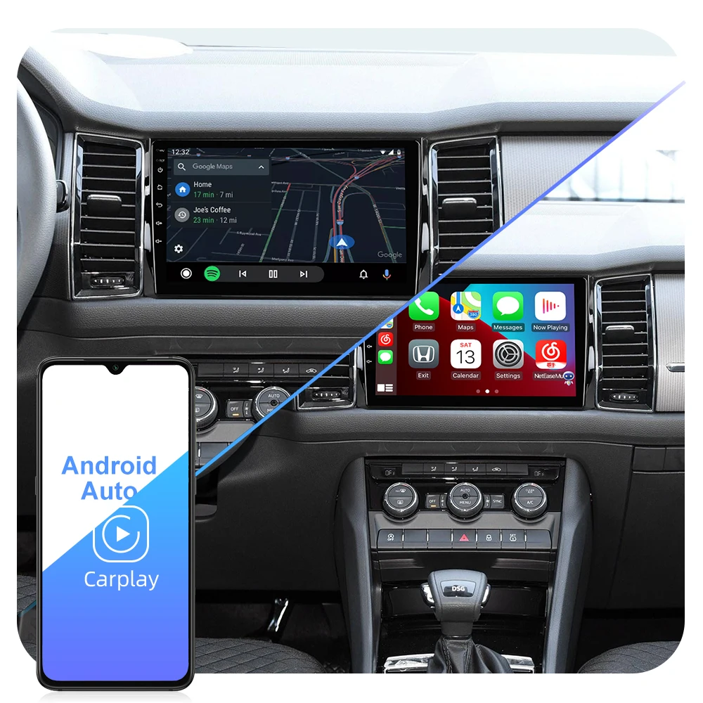 Автомагнитола ISUDAR T72 Android 10 для Skoda Kodiaq 2017 2018 2019 GPS CANBUS Автомобильный