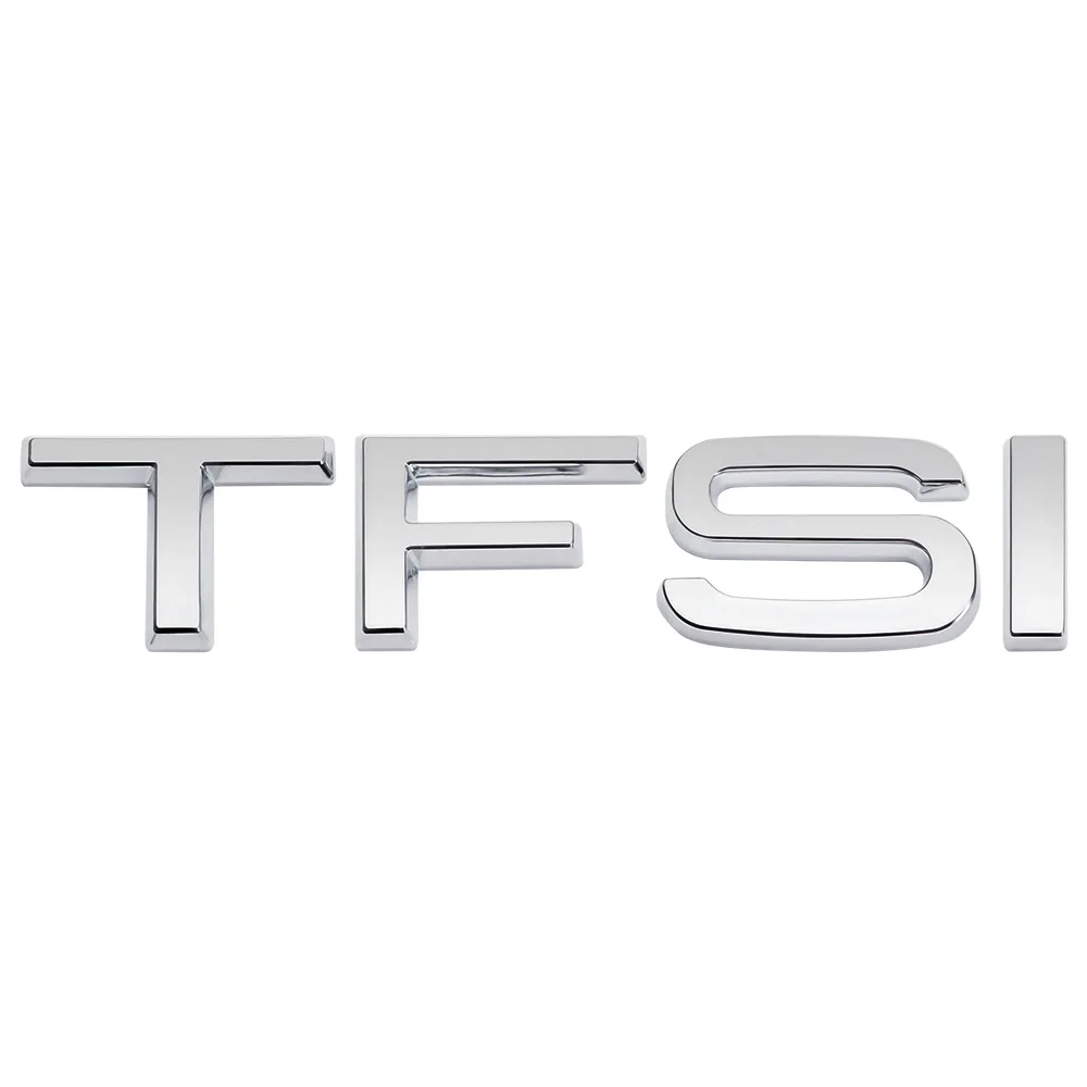 

Серебряная наклейка TFSI для багажника, наклейка для Audi, наклейка для Audi Sline A1 A5 A8 B7 B8 A3 A6 SQ5 S5 RS4 Q3 RS7 RS8 Audi, наклейка