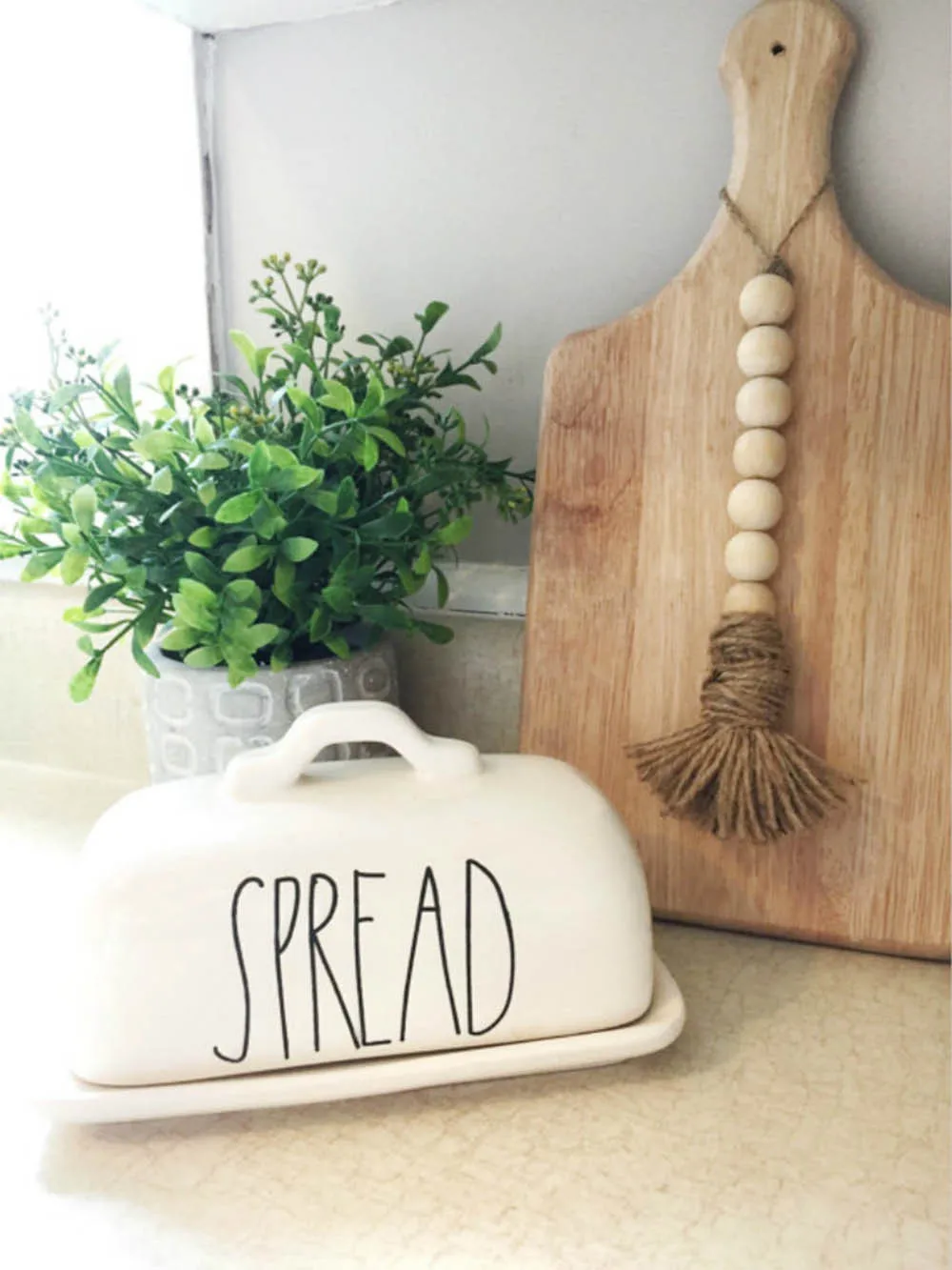 ARLONEET Home Decor Accessories Modern Creative Tassle Farm Beads Natural Wood Bead Garland Children Room Decoration 2020Jan03 | Мать и