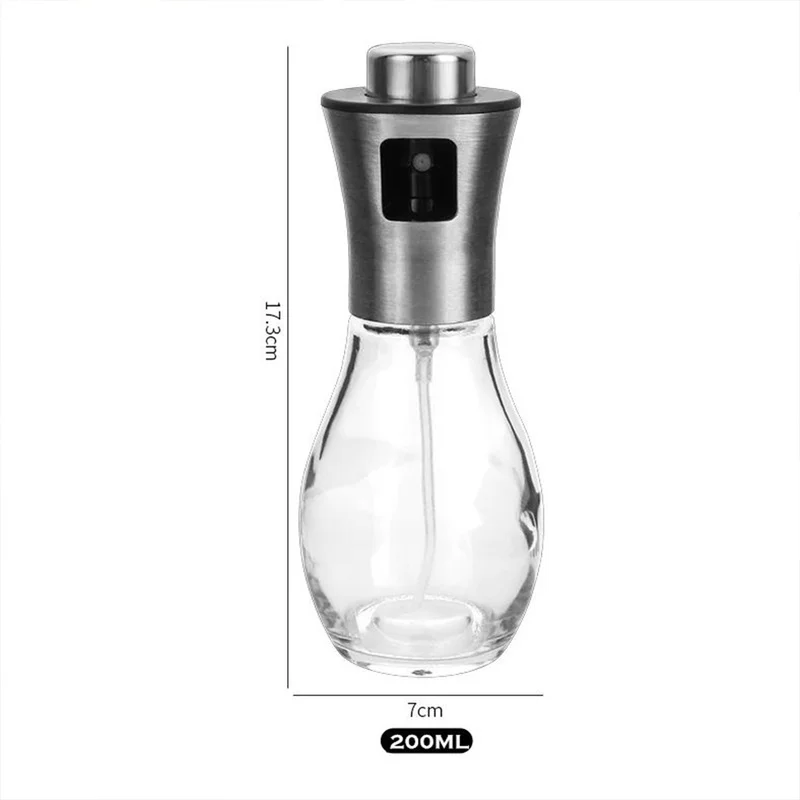 

200ml Spray Bottle Oil Olive Paste Dispenser Seasoning Baking Cooking Barbecue Glass Oil Sprayer Kitchen Tool Accessories