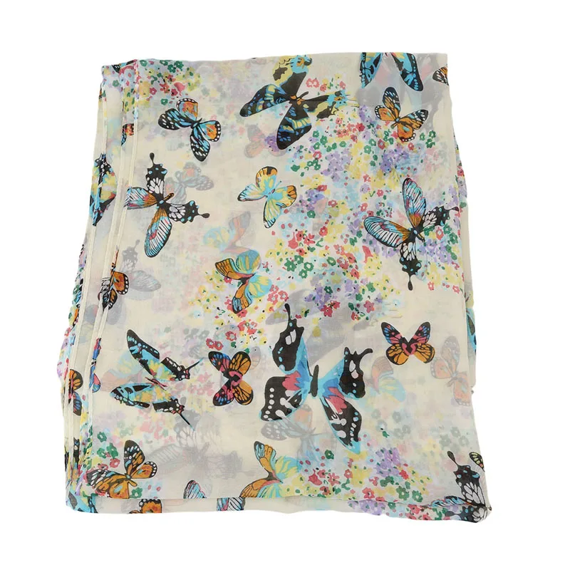 Лидер продаж шарфы-бабочки Новый Модный женский шарф Летний стиль длинная шаль