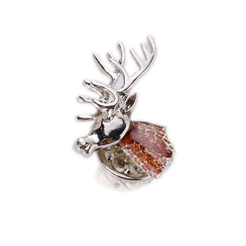 Новинка брошь на лацкан с оленем лося булавка для женщин и мужчин украшение