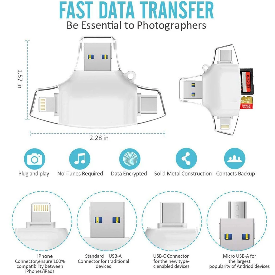 4 в 1 устройство для чтения Micro SD карт|Картридеры| |