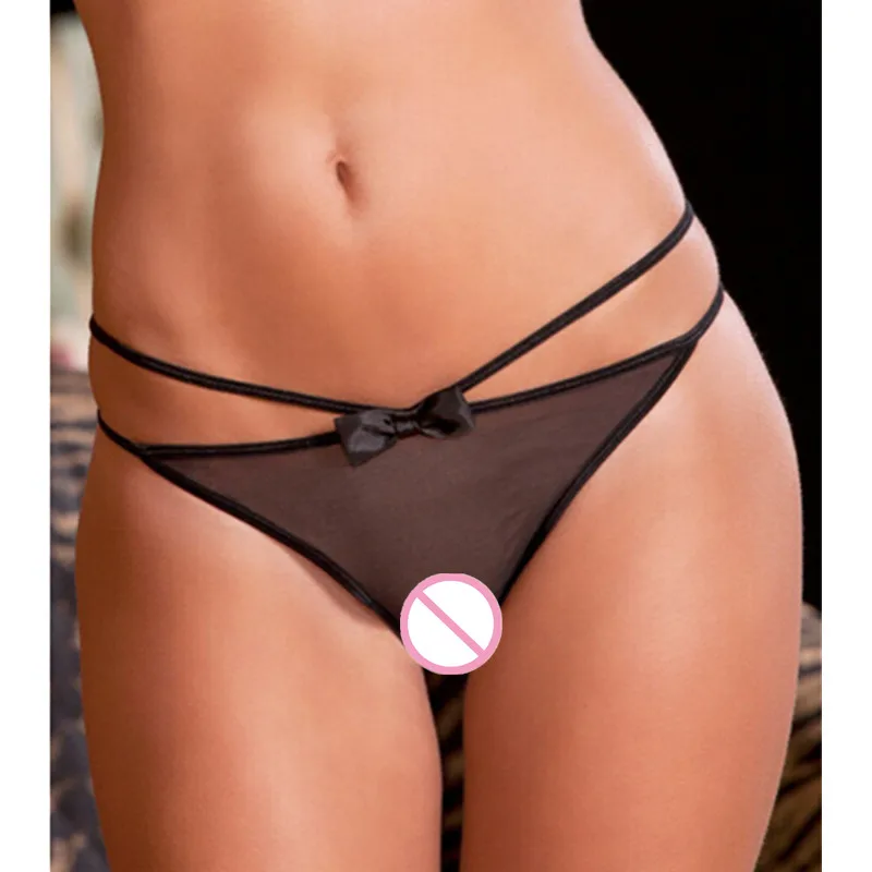 Женское сексуальное нижнее белье трусики-стринги с открытой промежностью