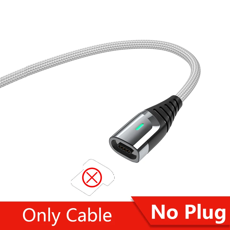Essager магнитное зарядное устройство Micro USB кабель для iPhone 11 Pro Max провод для быстрой зарядки usb type C type-C магнит кабели для мобильных телефонов - Цвет: No Plug Only Cable