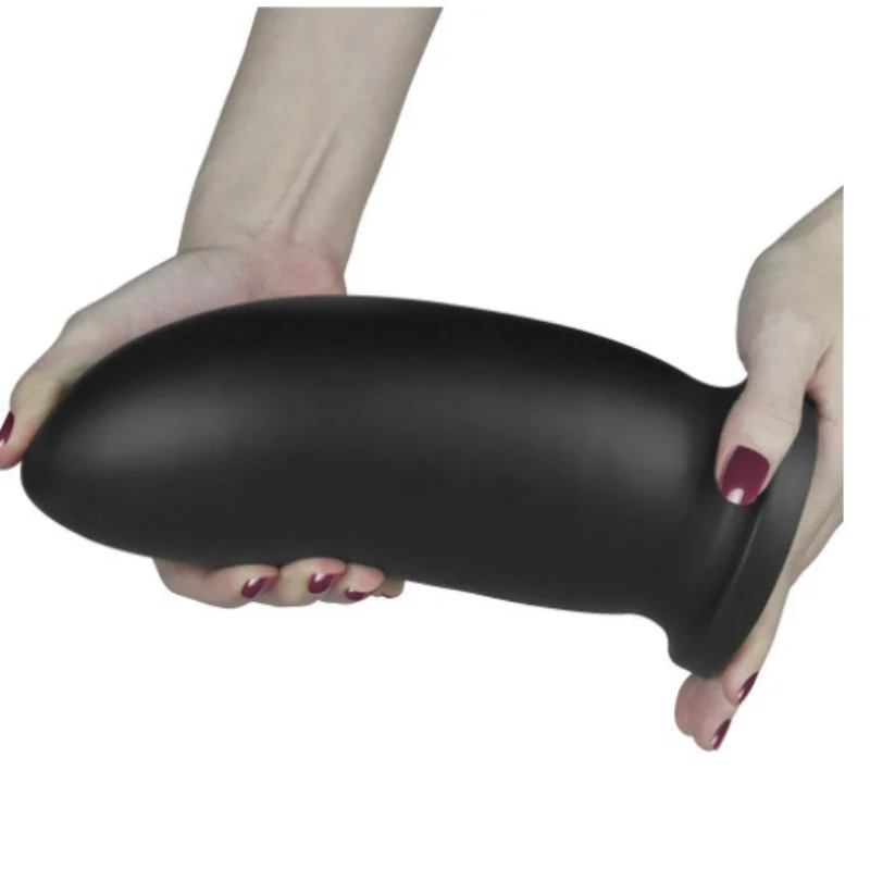 Черный мягкий огромный анальный фаллоимитатор большая Анальная пробка
