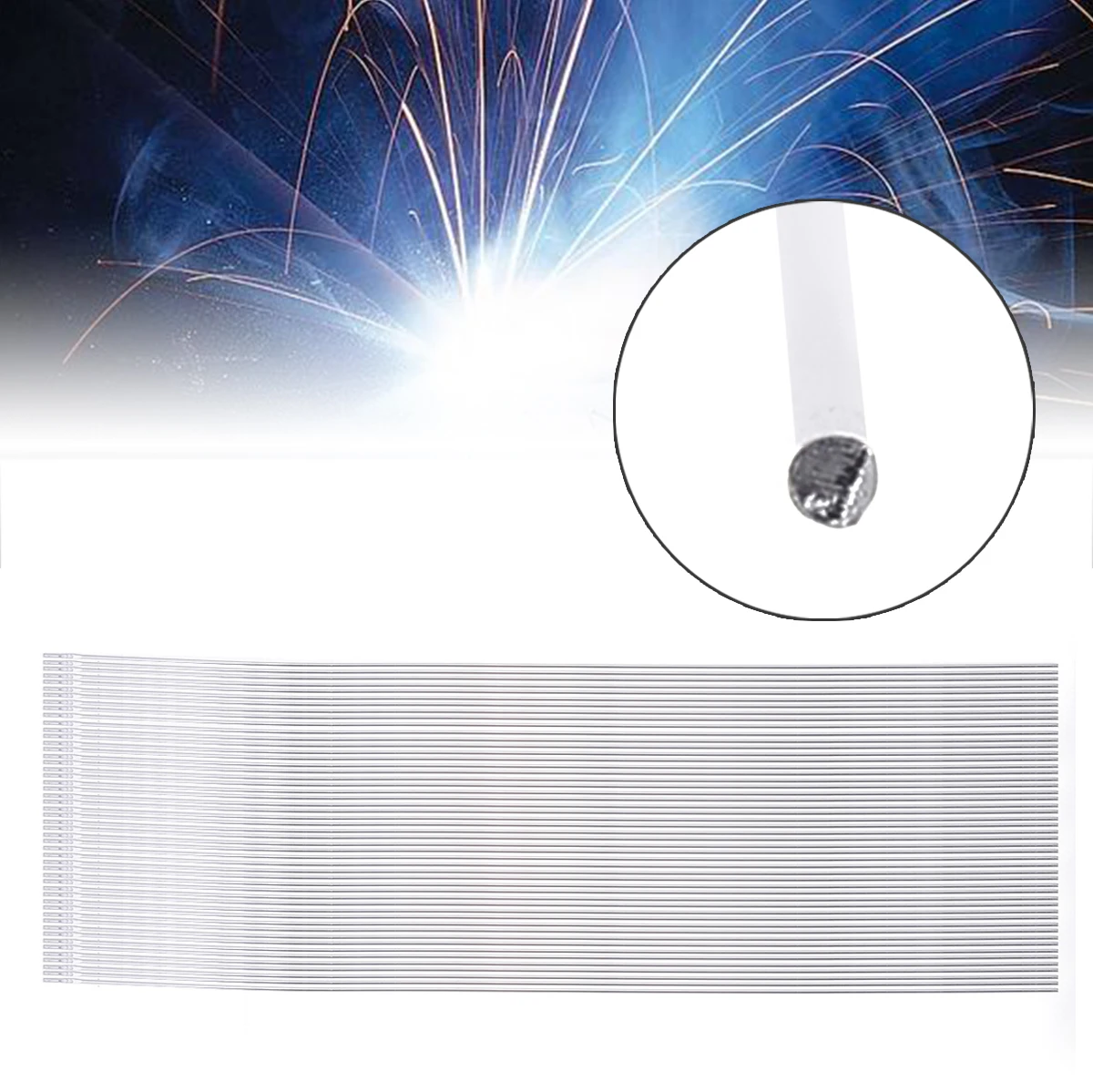 50 шт. сварочные стержни 2 мм алюминиевые низкотемпературные проволочные паяльные