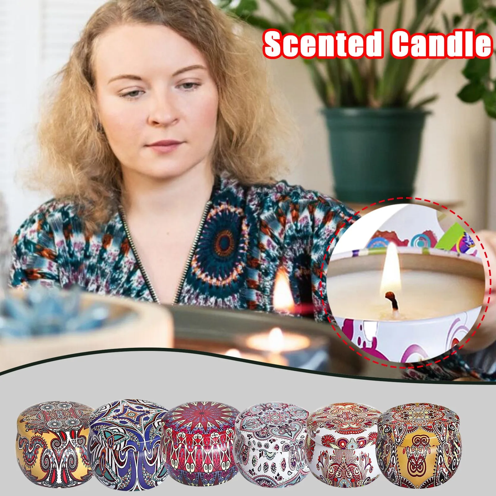 Ароматическая свеча средство от москитов с цитронеллой соевый ароматерапия