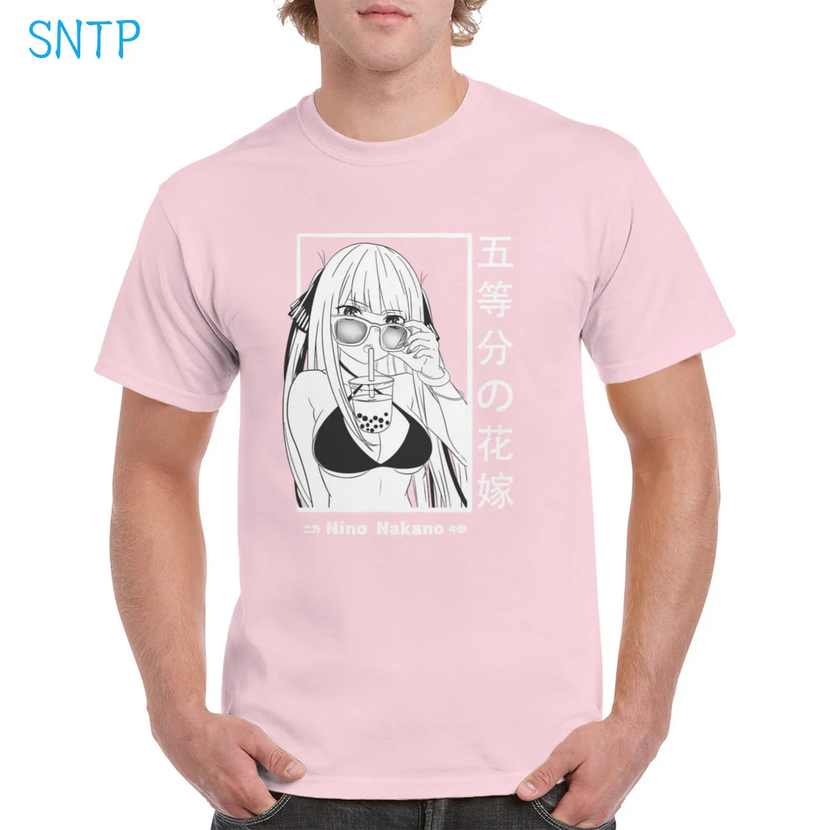 

Retro Aesthetic 5 Toubun No Hanayome Anime t shirt 100% Cotton Harajuku Funny Nino nakano Graphic Oversized Top Women T-shirt