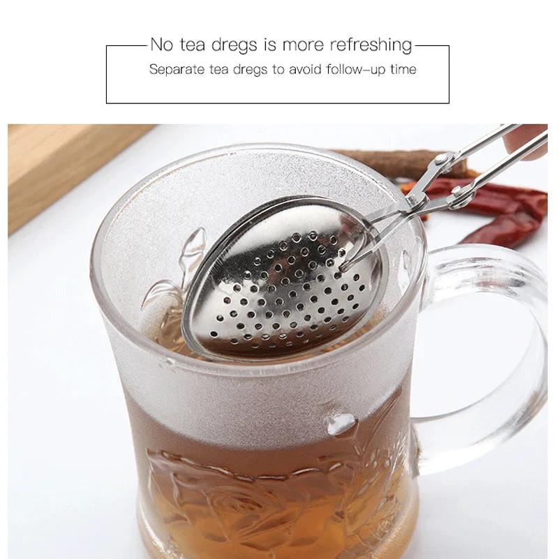 1 шт. ложка-ситечко для чая чай Ручка фильтра Нержавеющая сталь многоразовый