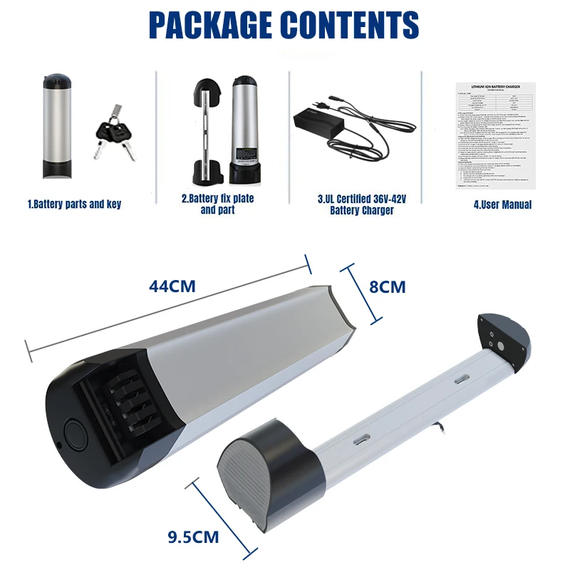 Аккумулятор для электровелосипеда 36 в 10 Ач/12 Ач перезаряжаемая электрическая