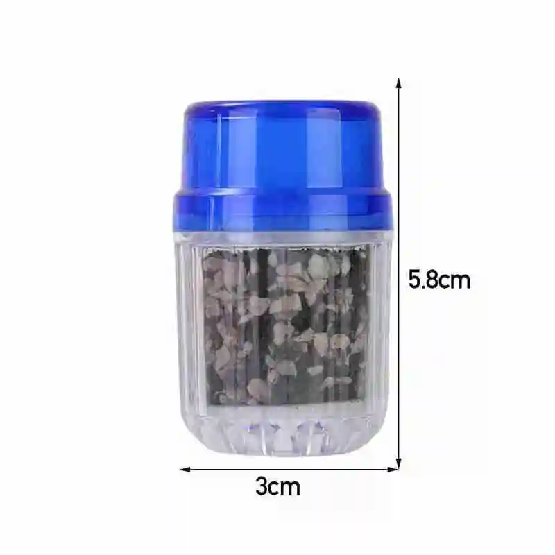 

Household Kitchen Home Carbon Faucet Mini Tap Water Filter 5.8cm cm Filtration Purifier Water x3 Filter Clean Cartridge Car C8M9