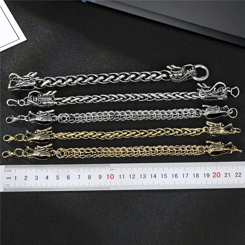 

Punk Metal Dragon Bracelets Pendant For Women Men Charms Female Bohemia Holiday Jewelry Accessories Dress Design Chain Bracelet