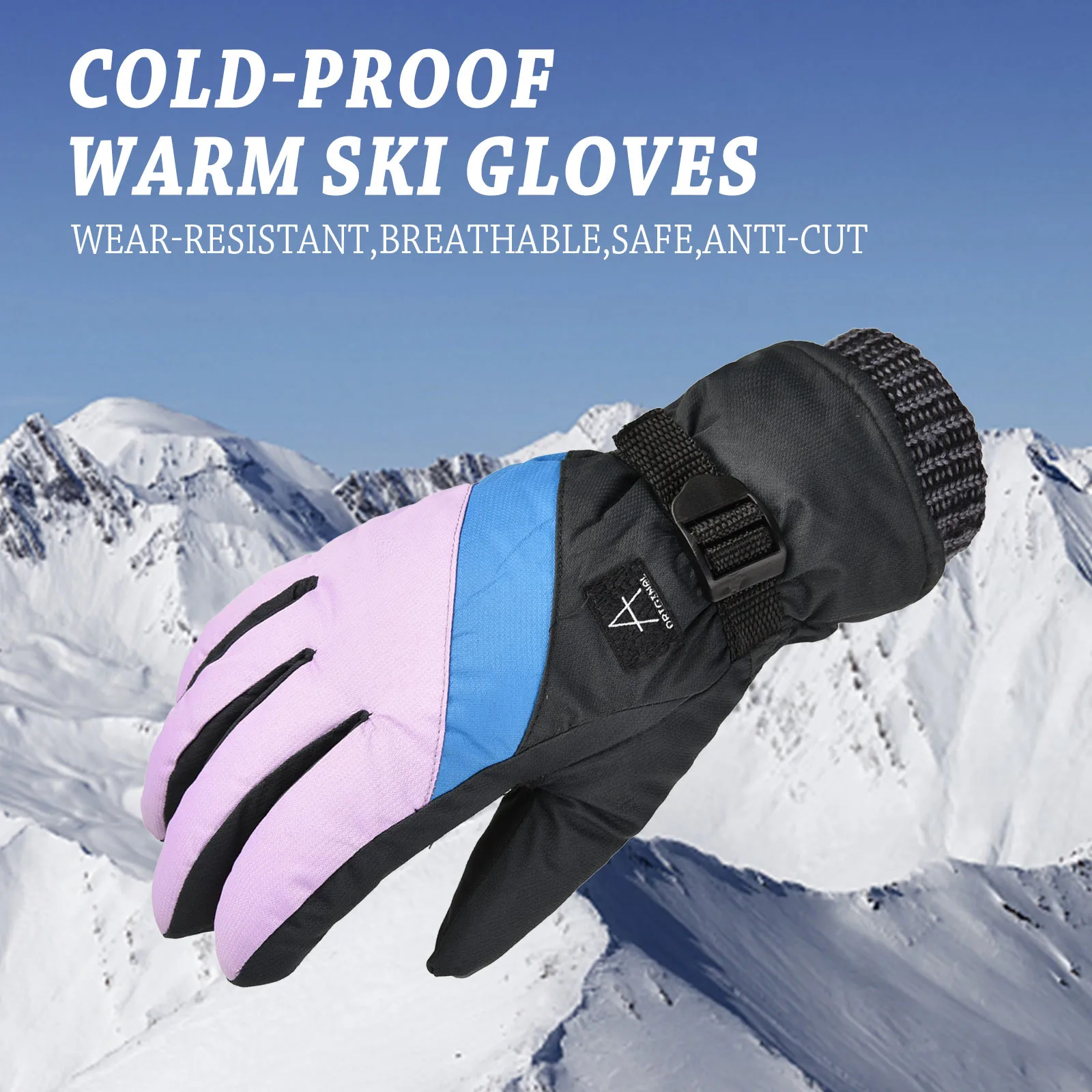 

Winter Ski Gloves Male And Female Warm And Frostproof Gloves Winter Warm Snowboarding Ski Gloves Motorcycle Snow Mittens