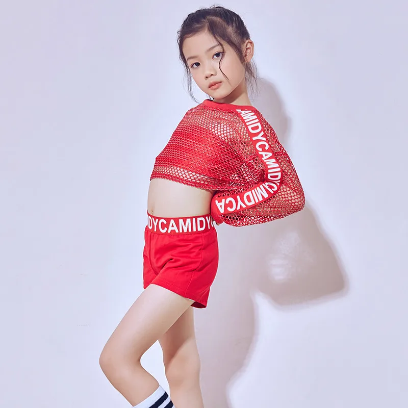 Костюмы для джазовых танцев девочек Детский современный танцевальный костюм в