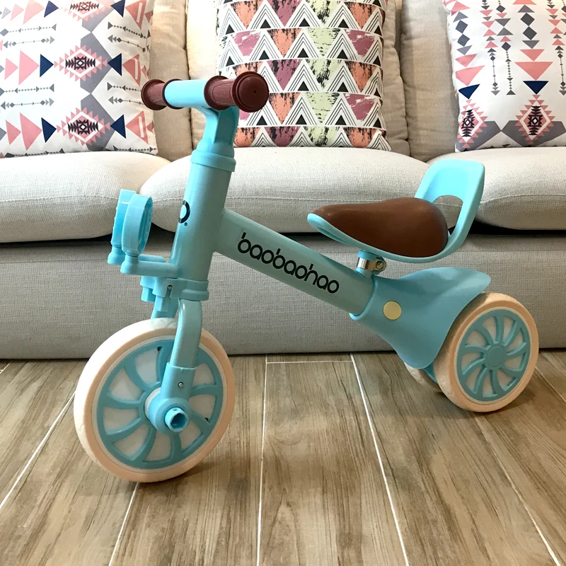 2 in 1 Kids Balance Bike Training No Pedal Push Bicycle Tricycle For 2~5 Age Child Toddler Walker Multifunction Ride on Toy | Спорт и