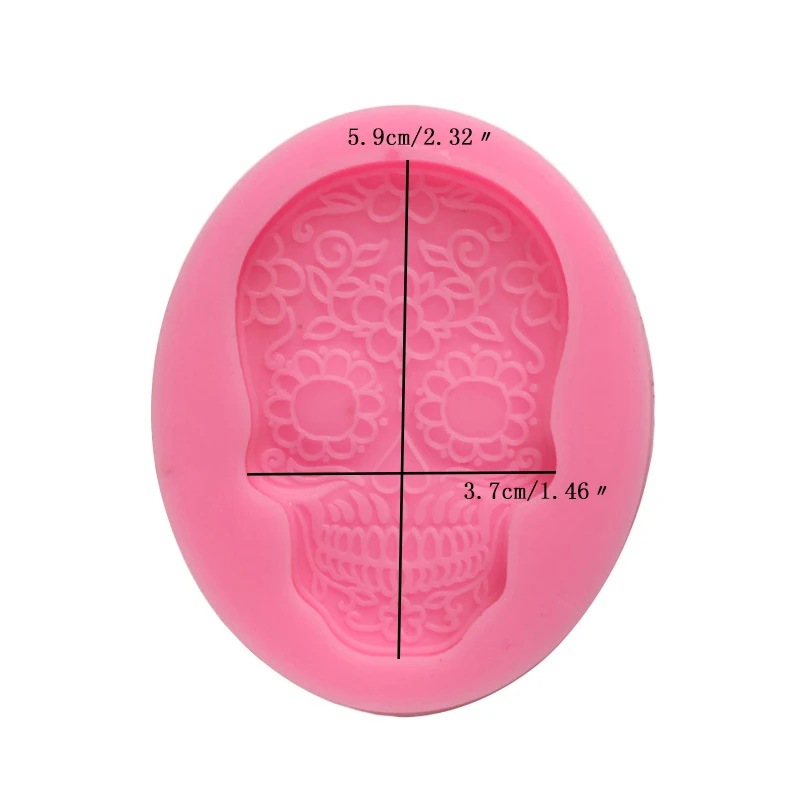 1PC 3D Skull Mask Silicone Mold DIY Sugar Cake Decoration Tool Fondant Chocolate Candy Biscuit Moulds For Home Bakeware | Дом и сад