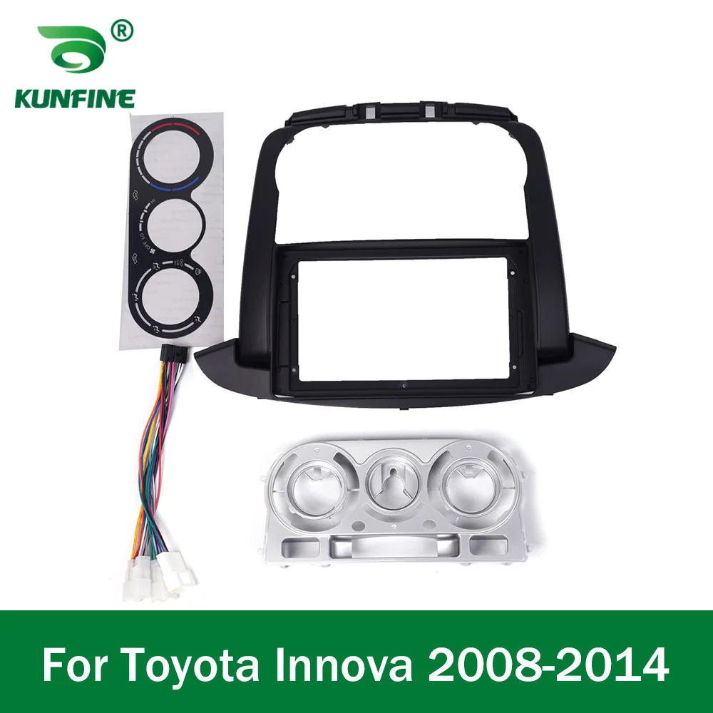 

Автомобильный GPS-навигатор, стерео для Toyota Innova 2008-2014 AT MT, радио, облицовка, рамка, подходит для 2Din, 9-дюймовый экран приборной панели