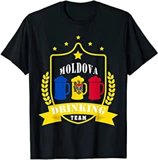 

Beer Moldova Drinking Team Casual Moldova Flag T-Shirt