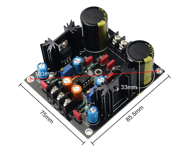 GHXAMP LM317 LM337 Servo выпрямительный фильтр блок питания переменного тока в постоянный