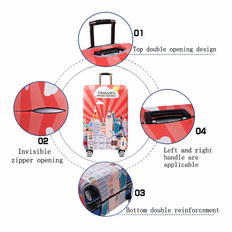 Чехол для чемодана плотный эластичный чемоданов размером 18'-32'' | Багаж и