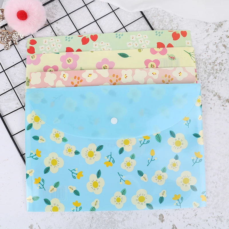 А4 каваи водонепроницаемый папка для документов чехол мультфильм цветок бизнес