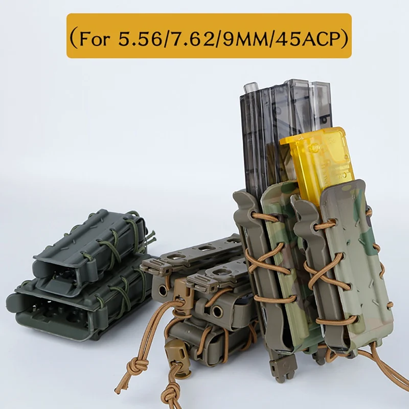 Тактическая сумка с двойным карманом для магазина Molle 9 мм 45ACP 5 56 7 62 винтовки