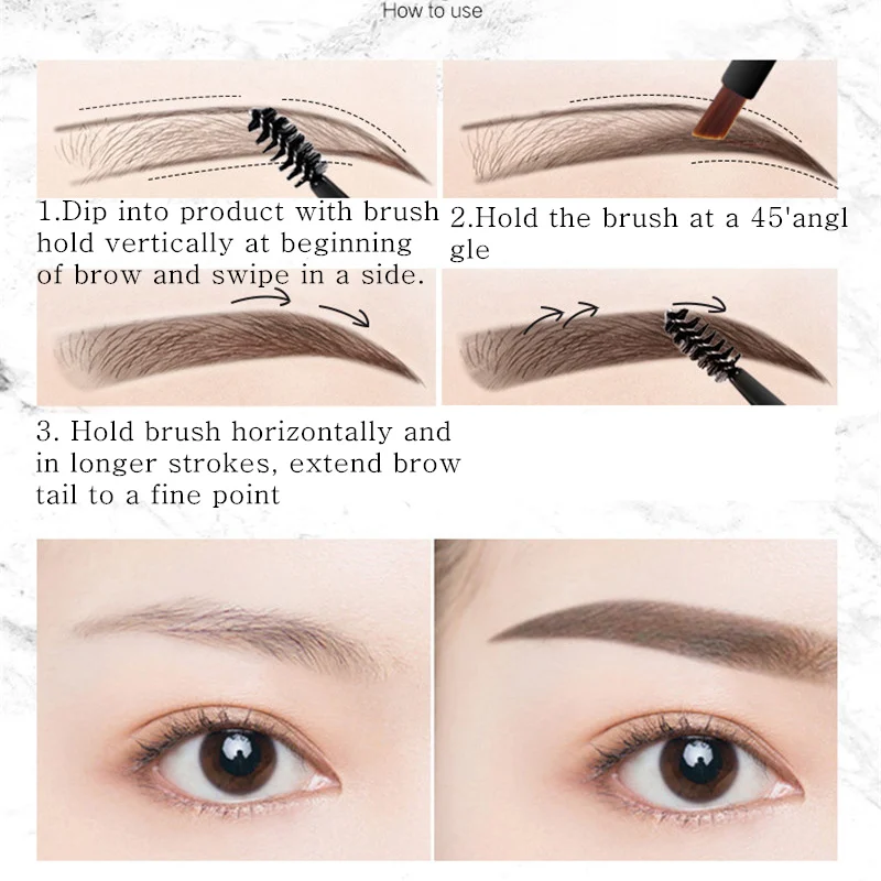 Тату-ручка для бровей с двумя головками водостойкая 24 часа | Красота и здоровье