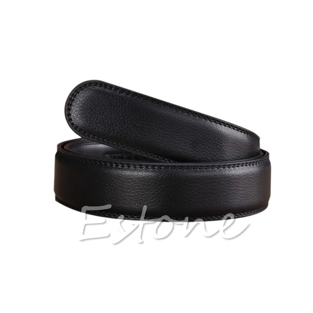 

Faux homme en cuir Ruban sangle de ceinture Ceinture automatique sans boucle