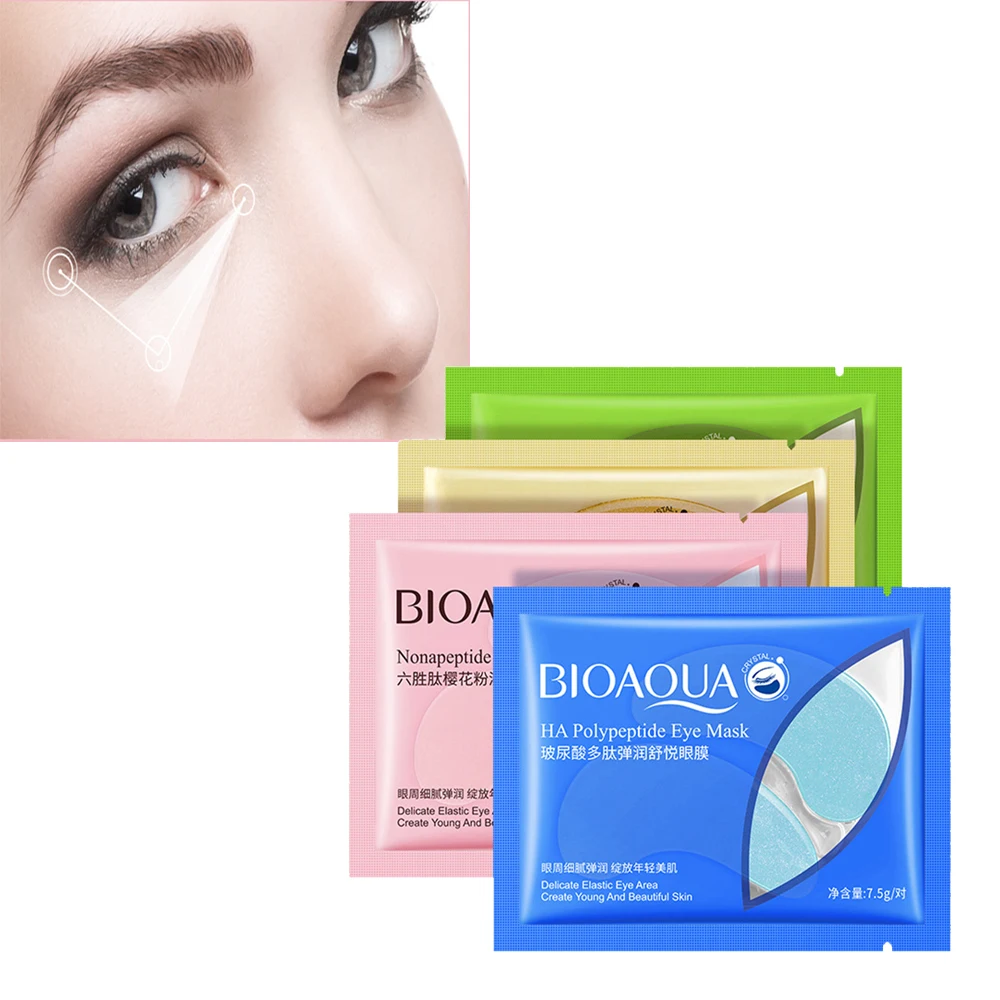 

Multi Effect Niacinamide Seaweed Hyaluronic Acid Caviar Sakura Eye Mask Remove Dark Circle Eye Bags Fade Fine Line Skin Care
