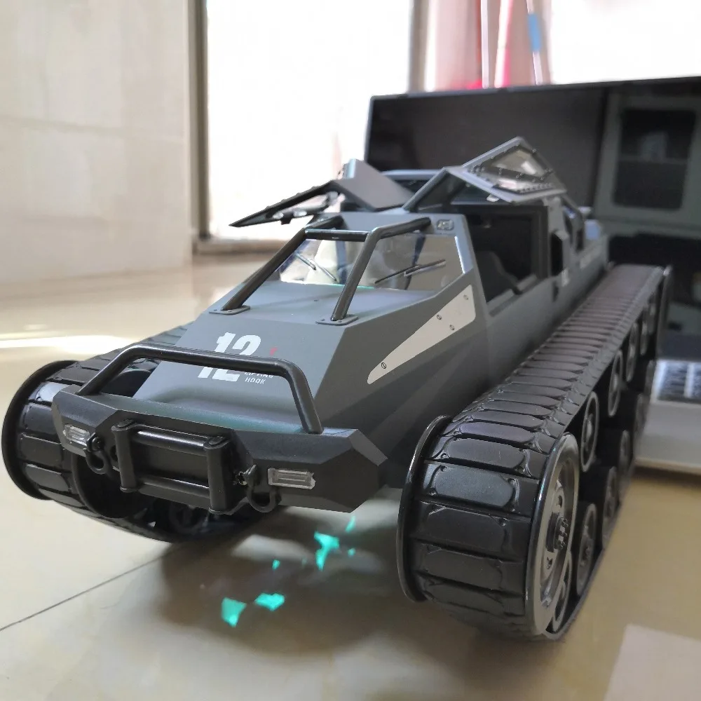 2 4G RC большой 4 колесный Военный грузовик 1:12 размер симулятор высокая скорость