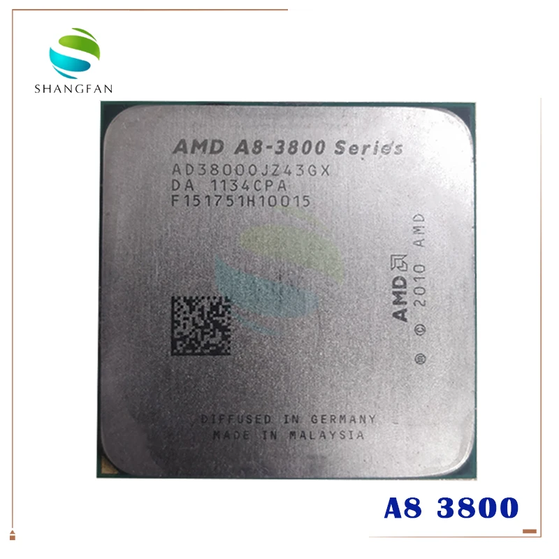 

AMD A8 3800 A8-3800 2.4GHz 65W Quad-Core CPU Processor AD3800OJZ43GX A8 3800K Socket FM1/ 905pin