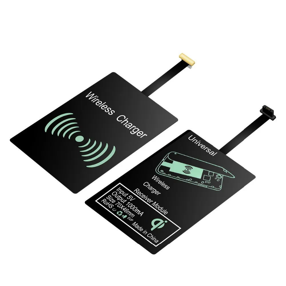 Беспроводной зарядный приемник для Samsung Универсальный Android Micro Usb Type-c Qi