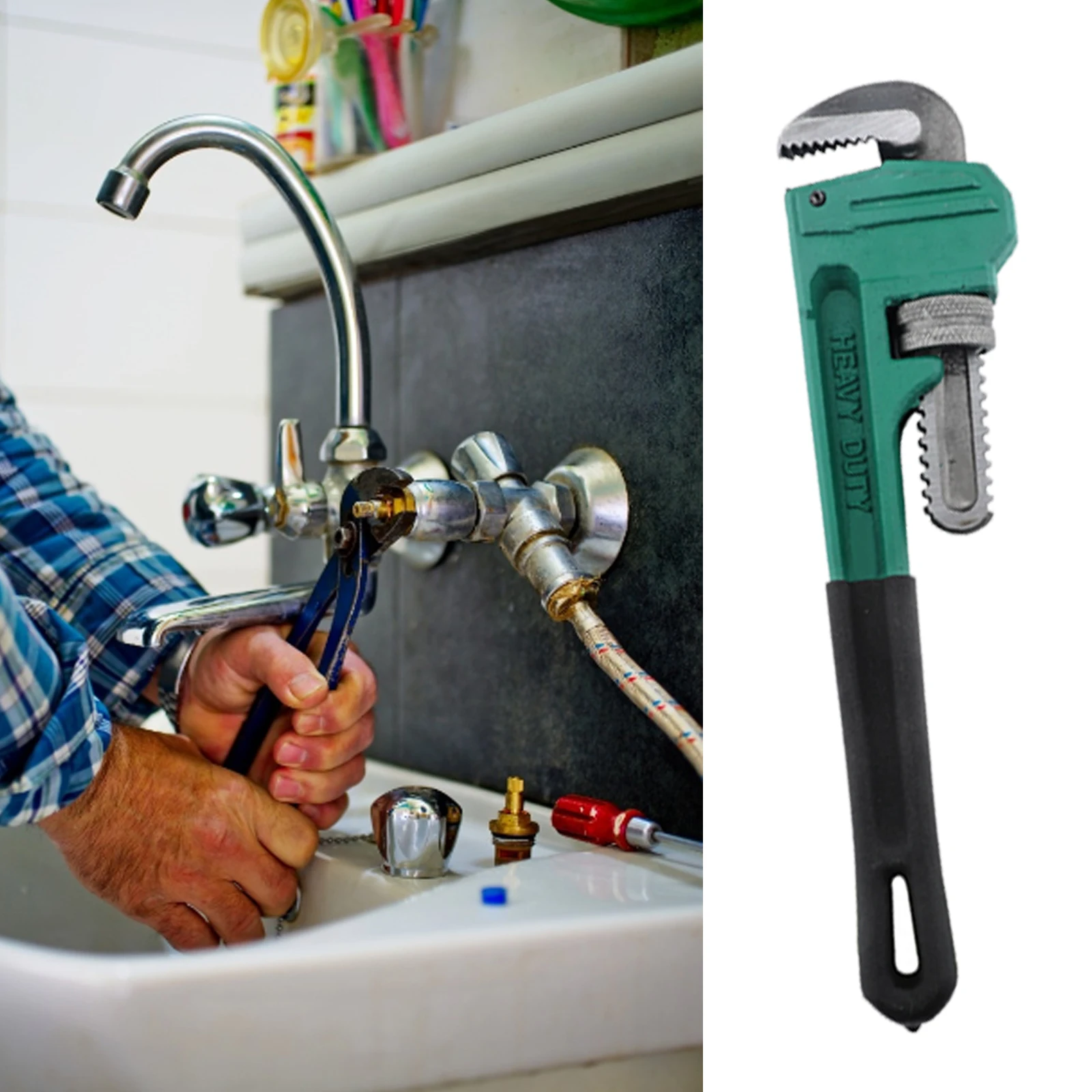 

8/10/12 дюймов Регулируемый сверхмощный ключ для труб зажим сантехнические Ручные плоскогубцы трубный ключ Многофункциональный трубный ключ ...