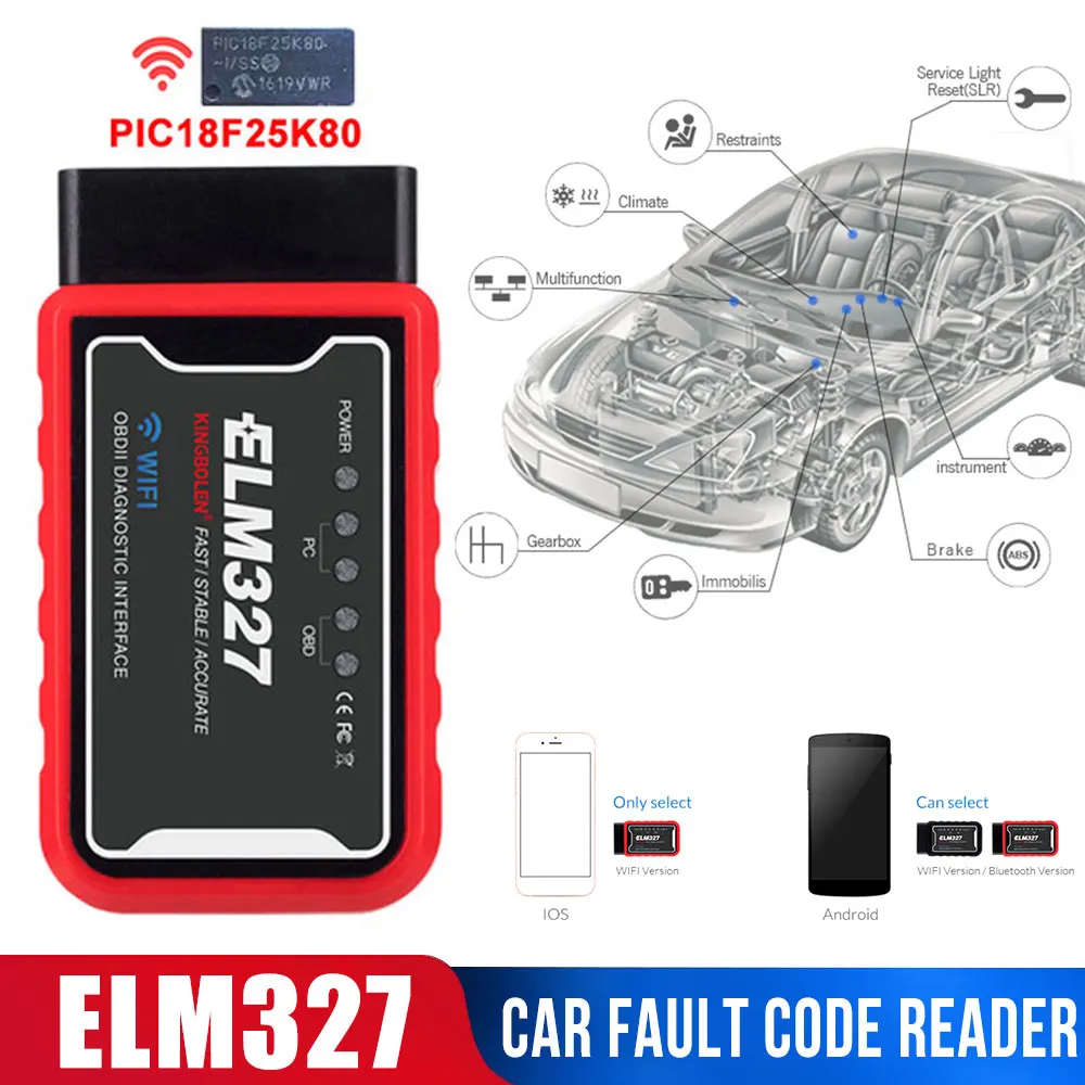 Автомобильные аксессуары ELM327 v1.5 OBD2 автомобильный диагностический инструмент ELM