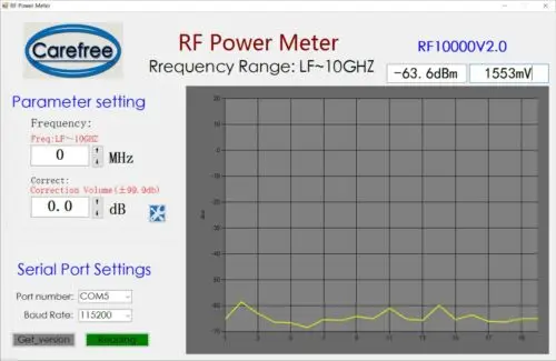 100KHZ-10GHZ RF Power Meter V2.0 + OLED PC Sofware 500mAh Battery CNC Case | Электроника