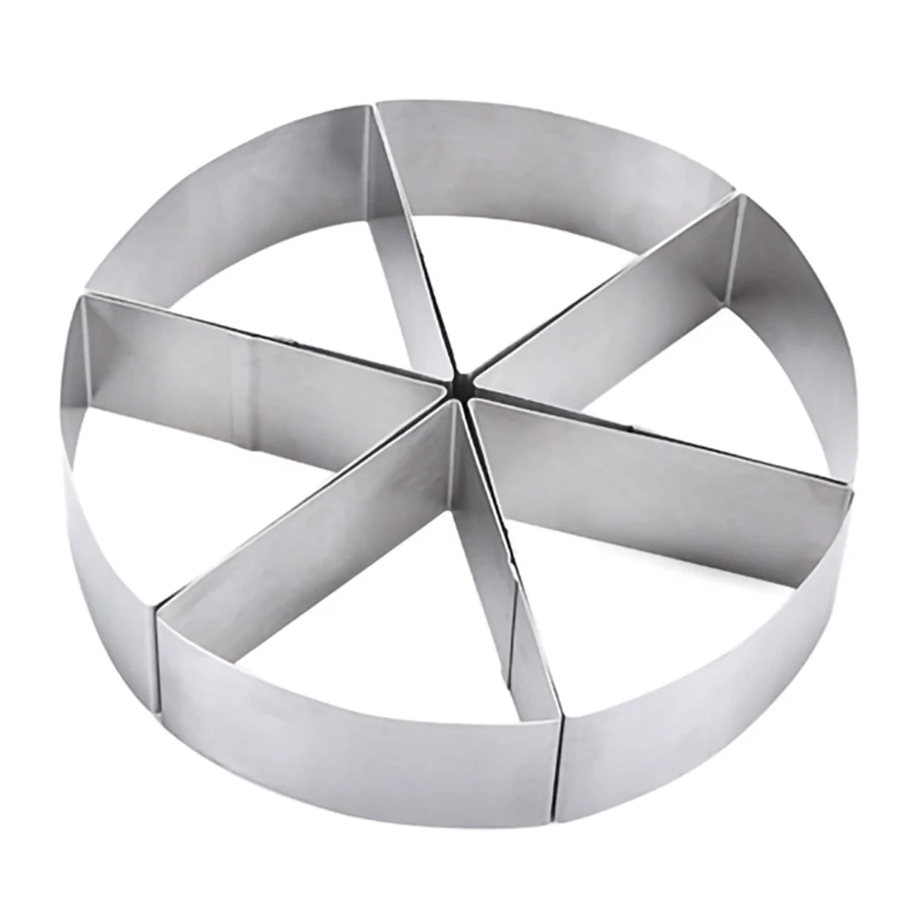 

6 Points Triangular Mold Round Mousse ring Stainless Steel Cookie Mold Pastry Slicers Baking Tools