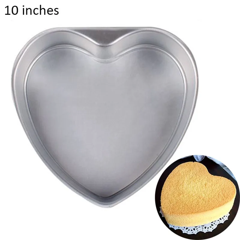 Non-Stick Love Heart Shape Aluminum Alloy Chocolate Cake Mold Baking Pastry Molds DIY Pan Bread Tray | Дом и сад