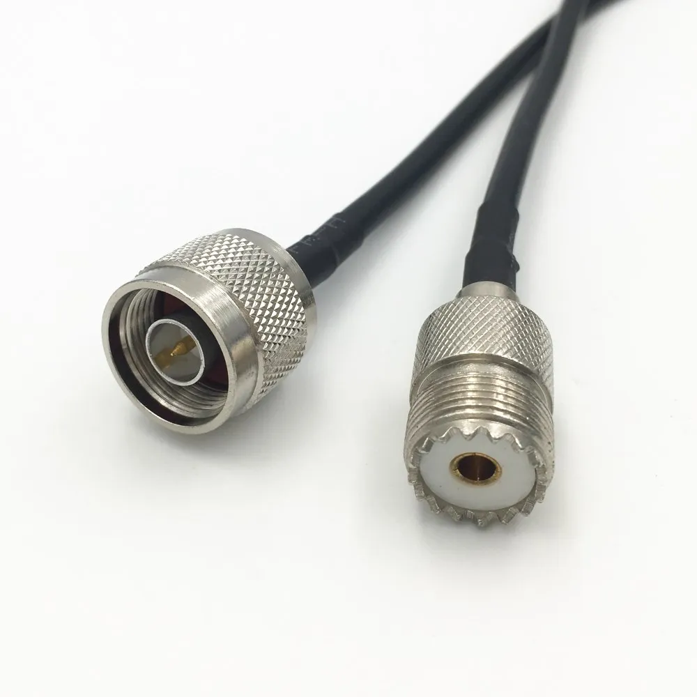 1 шт. N Тип Штекерный разъем для UHF Female SO239 штекер RF кабель Pigtail RG58/LMR195 беспроводного