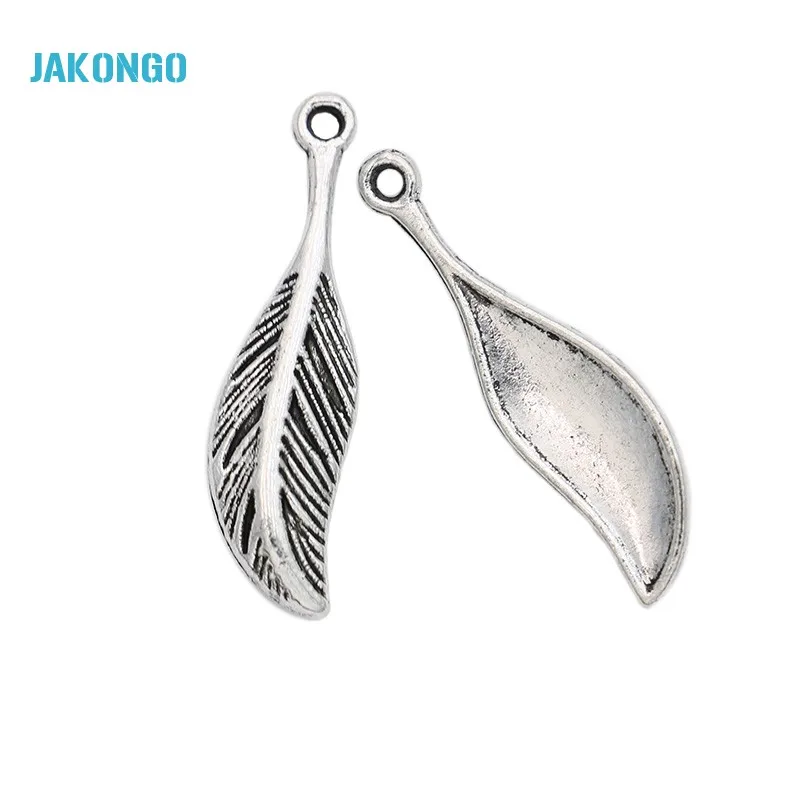 

Подвеска в виде листа с тибетским серебряным покрытием, 20 шт.