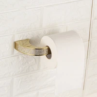 copper bathroom toilet paper holder wall mount tissue roll hanger bathroom accessories kitchen holder czech crystal towel rack
