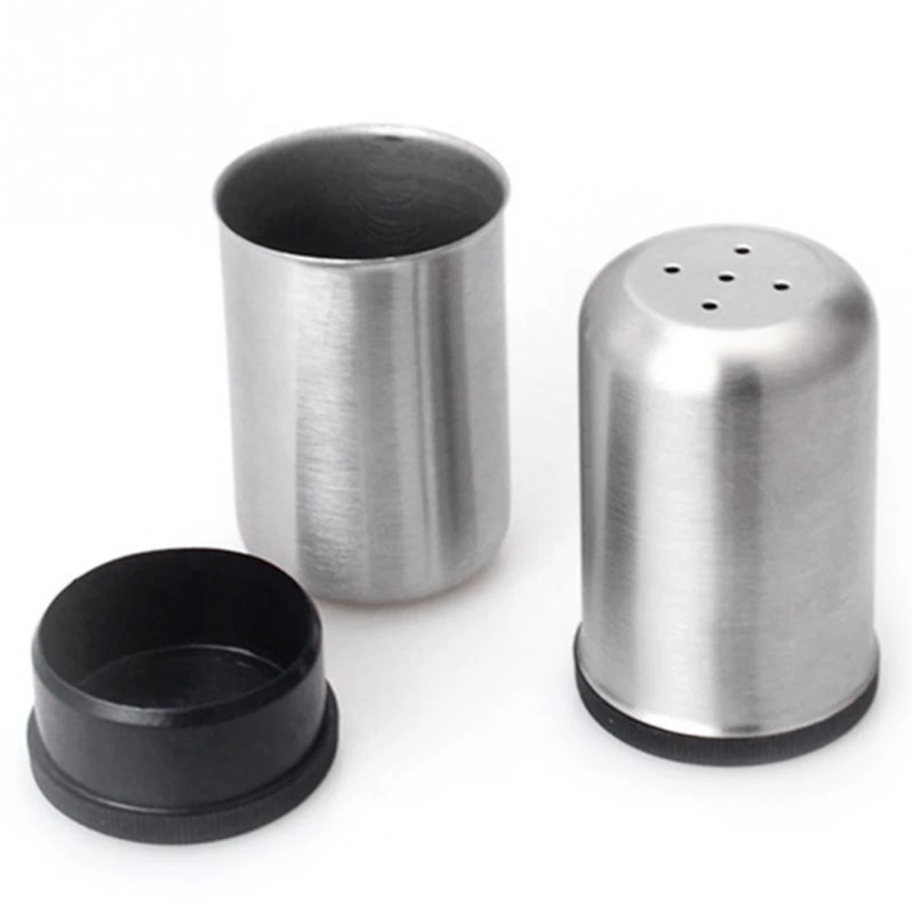 Stainless Steel Spice Jar Dredge Salt Sugar Spice Pepper Bottle Seasoning Multi-purpose Kitchen Tool