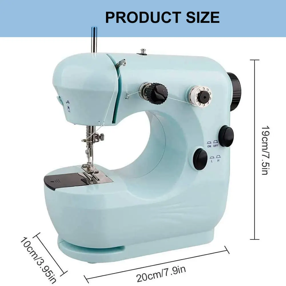 

Sewing Machine Mini Portable Built-In LED Light Household Sewing Tool Electric Quick Sewing Machine ,For Home Beginners Kids